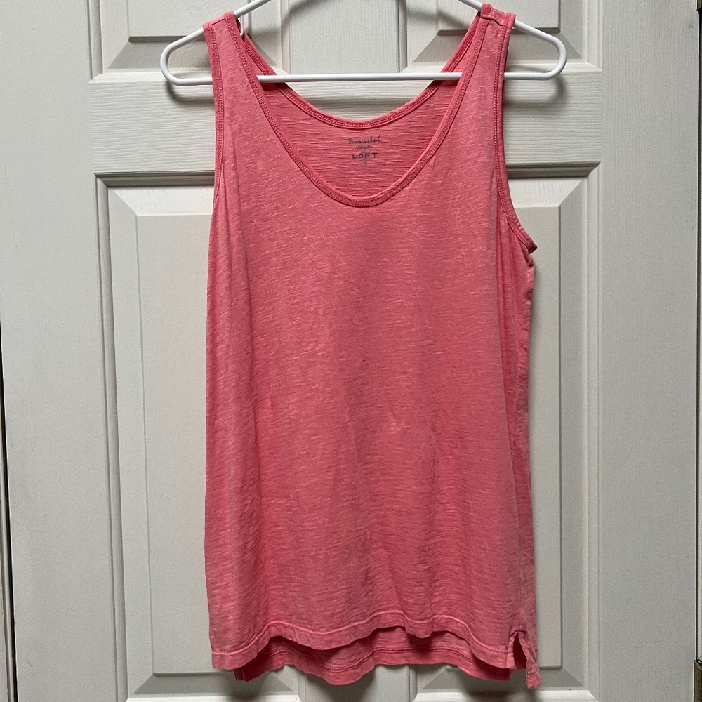 Pink Cotton Tank Top